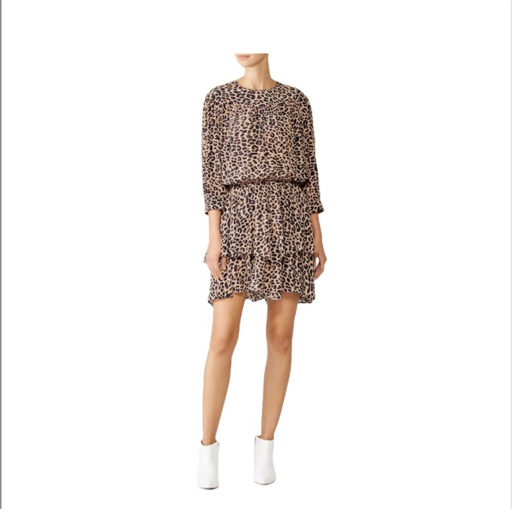 NWOT Zadig + Voltaire rooka leopard print dress